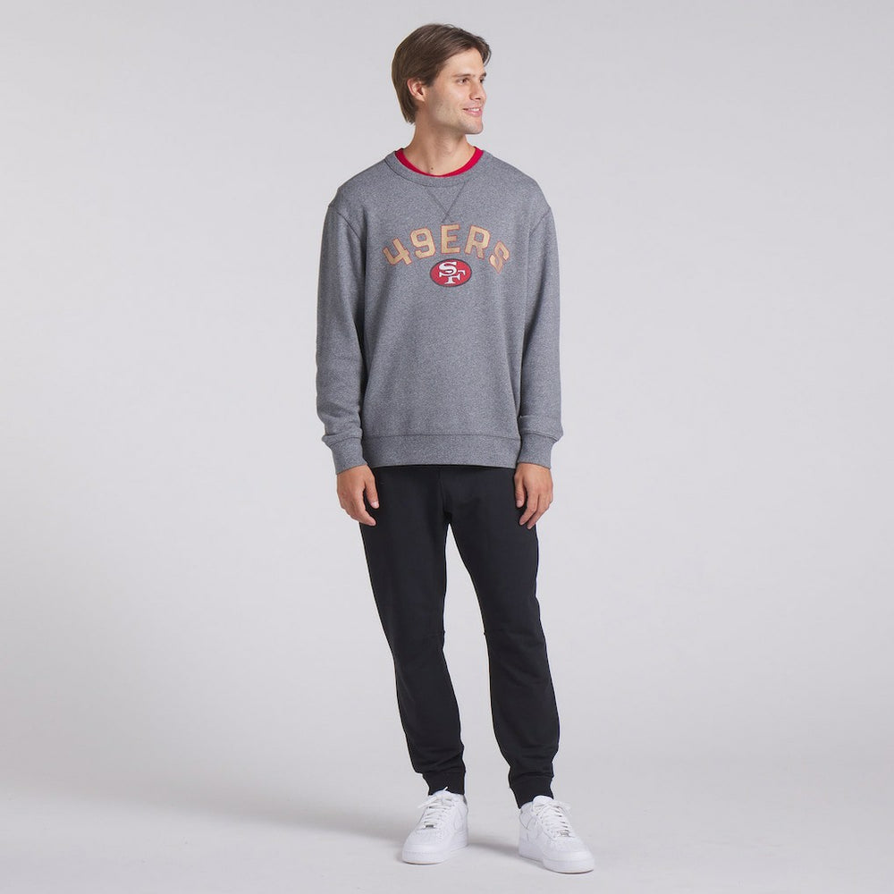 San Francisco 49ers Loop Terry Pullover Sweatshirt - Heather Gray Pullover