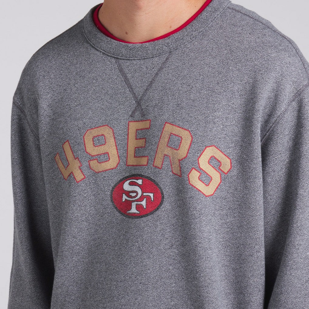 San Francisco 49ers Loop Terry Pullover Sweatshirt - Heather Gray Pullover