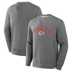 Kansas City Chiefs Loop Terry Pullover Sweatshirt - Heather Gray Pullover