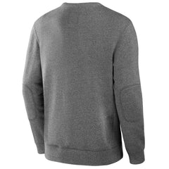 New England Patriots Loop Terry Pullover Sweatshirt - Heather Gray Pullover