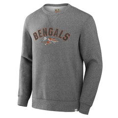 Cincinnati Bengals Loop Terry Pullover Sweatshirt - Heather Gray Pullover
