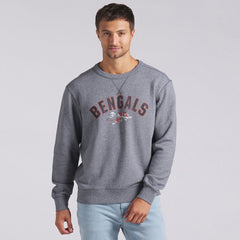 Cincinnati Bengals Loop Terry Pullover Sweatshirt - Heather Gray Pullover