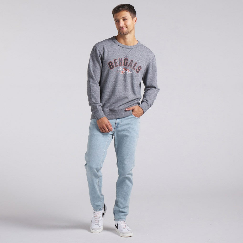 Cincinnati Bengals Loop Terry Pullover Sweatshirt - Heather Gray Pullover