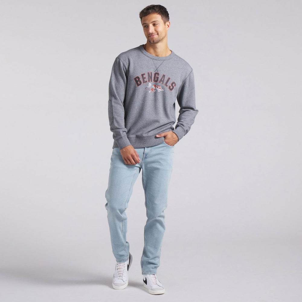 Cincinnati Bengals Loop Terry Pullover Sweatshirt - Heather Gray Pullover