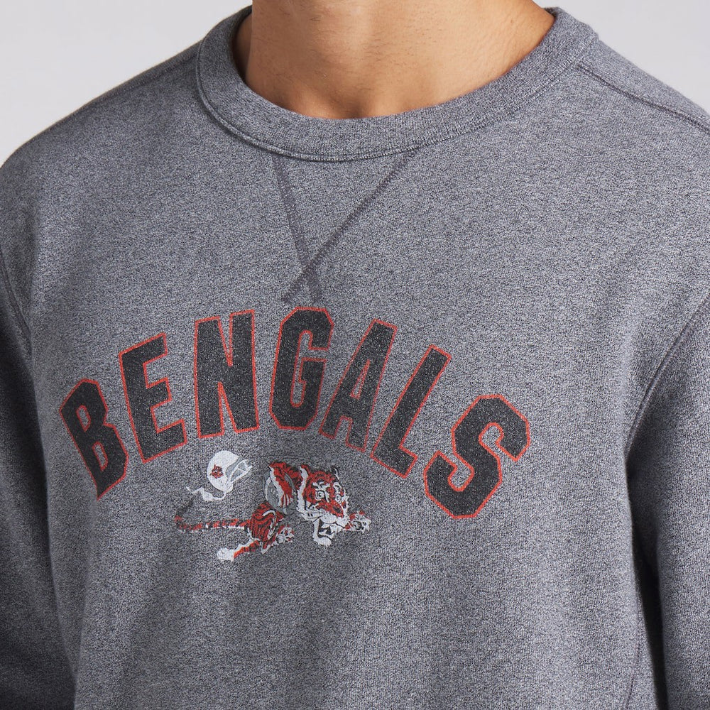 Cincinnati Bengals Loop Terry Pullover Sweatshirt - Heather Gray Pullover