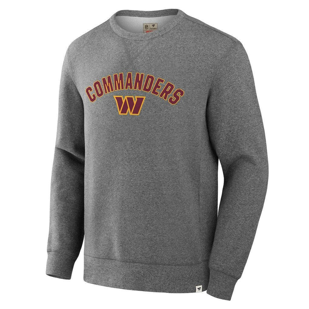 Washington Commanders Loop Terry Pullover Sweatshirt - Heather Gray Pullover
