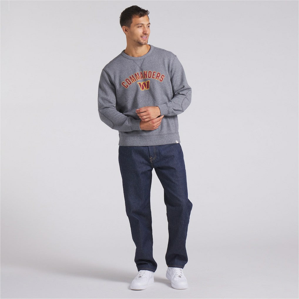 Washington Commanders Loop Terry Pullover Sweatshirt - Heather Gray Pullover