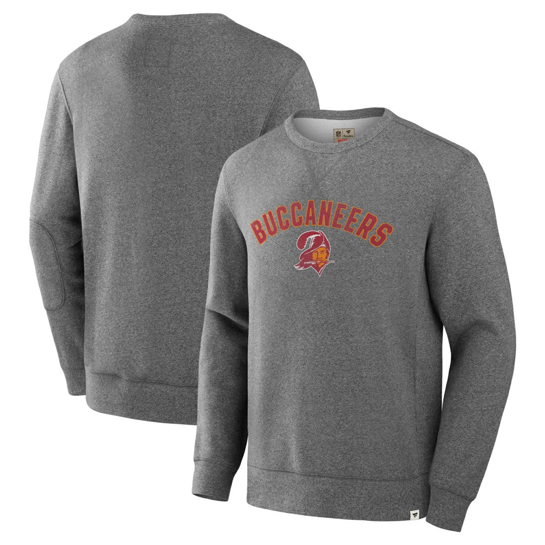Tampa Bay Buccaneers Loop Terry Pullover Sweatshirt - Heather Gray Pullover