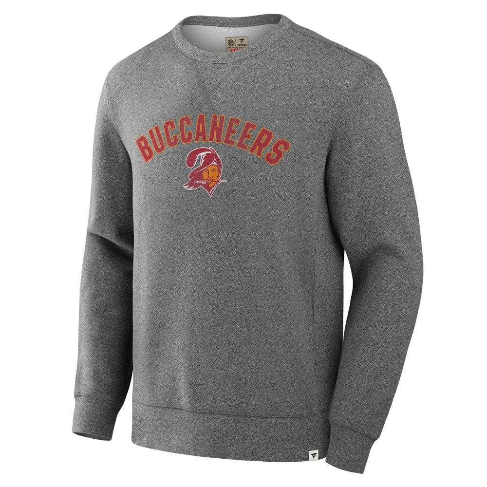 Tampa Bay Buccaneers Loop Terry Pullover Sweatshirt - Heather Gray Pullover