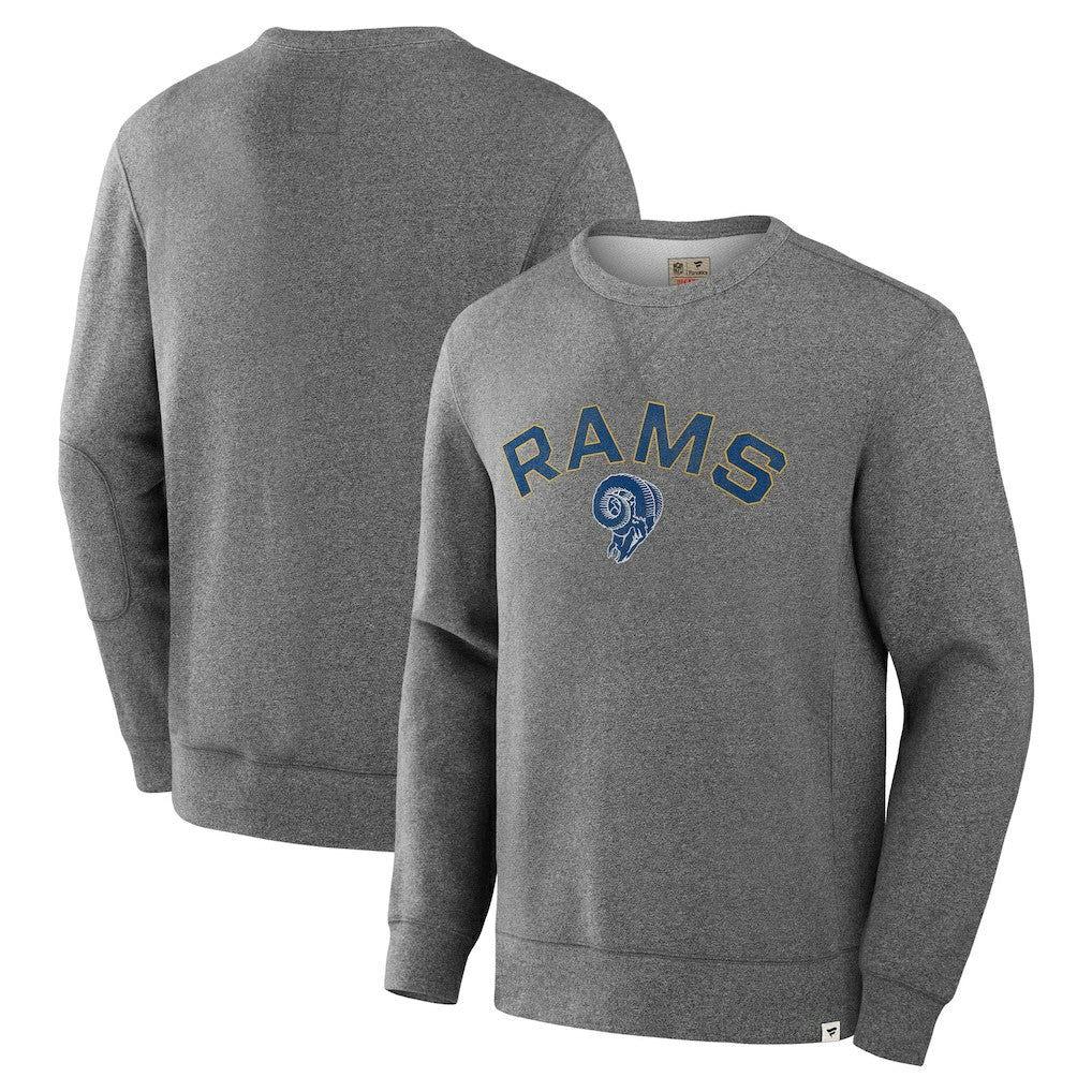 Los Angeles Rams Loop Terry Pullover Sweatshirt - Heather Gray Pullover