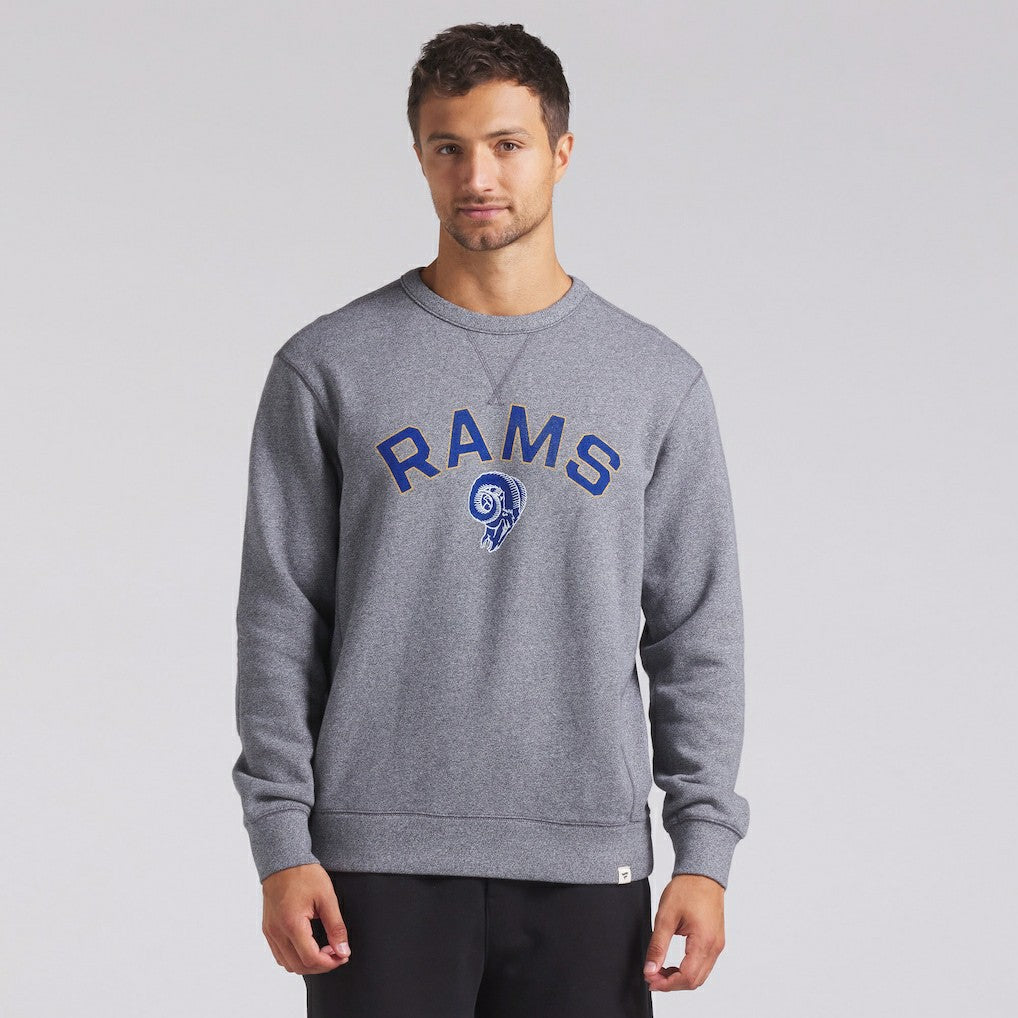 Los Angeles Rams Loop Terry Pullover Sweatshirt - Heather Gray Pullover