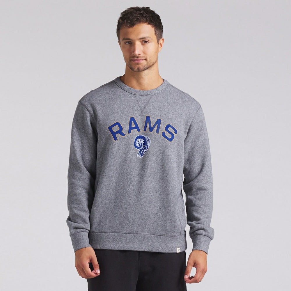Los Angeles Rams Loop Terry Pullover Sweatshirt - Heather Gray Pullover