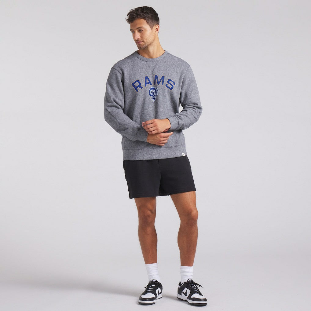 Los Angeles Rams Loop Terry Pullover Sweatshirt - Heather Gray Pullover