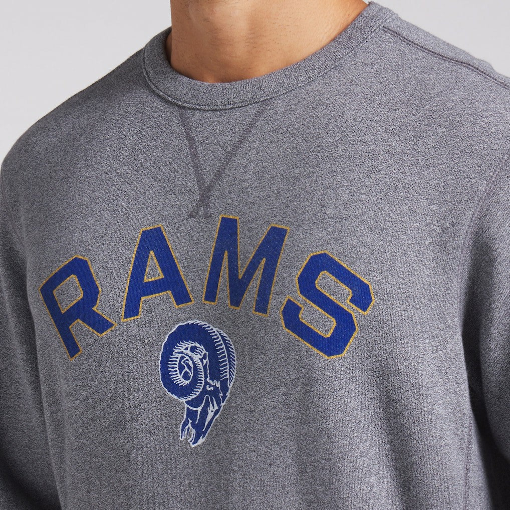 Los Angeles Rams Loop Terry Pullover Sweatshirt - Heather Gray Pullover