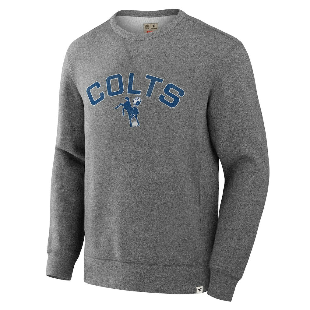 Indianapolis Colts Loop Terry Pullover Sweatshirt - Heather Gray Pullover