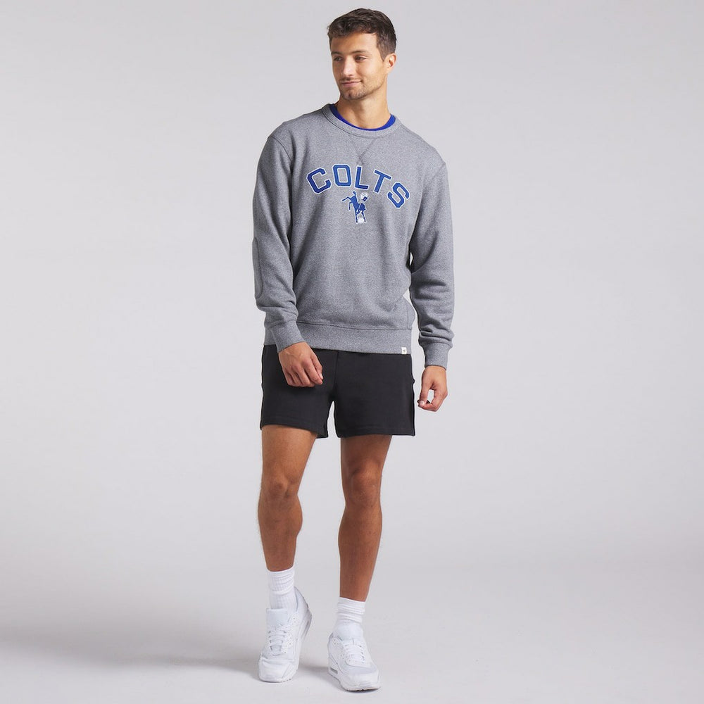 Indianapolis Colts Loop Terry Pullover Sweatshirt - Heather Gray Pullover