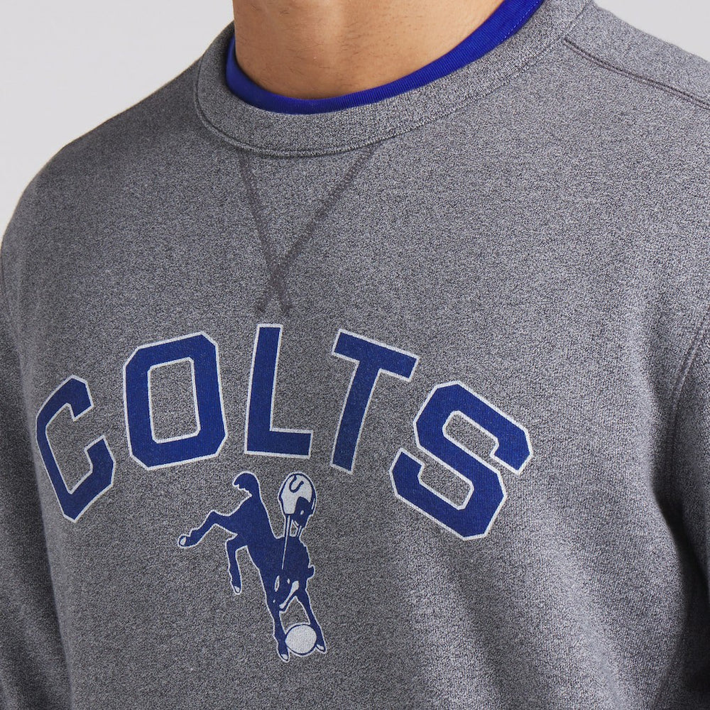 Indianapolis Colts Loop Terry Pullover Sweatshirt - Heather Gray Pullover