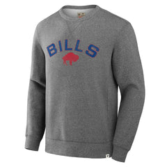 Buffalo Bills Loop Terry Pullover Sweatshirt - Heather Gray Pullover