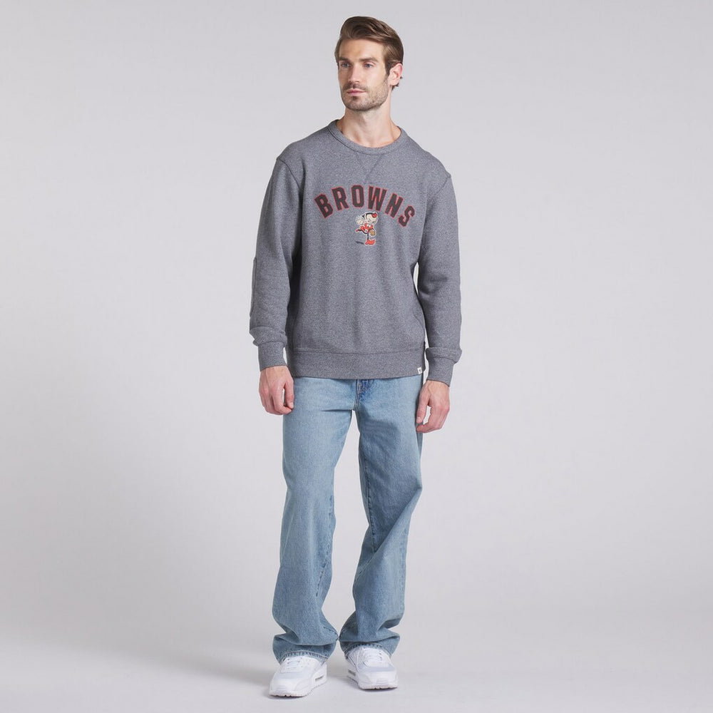 Cleveland Browns Loop Terry Pullover Sweatshirt - Heather Gray Pullover