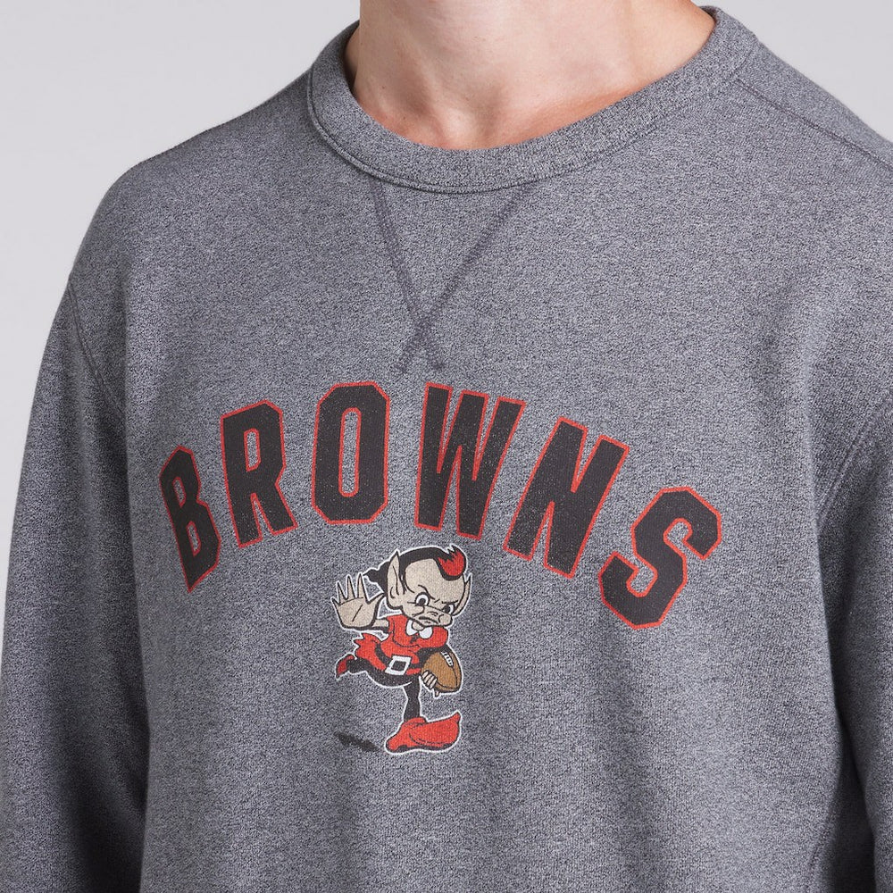 Cleveland Browns Loop Terry Pullover Sweatshirt - Heather Gray Pullover