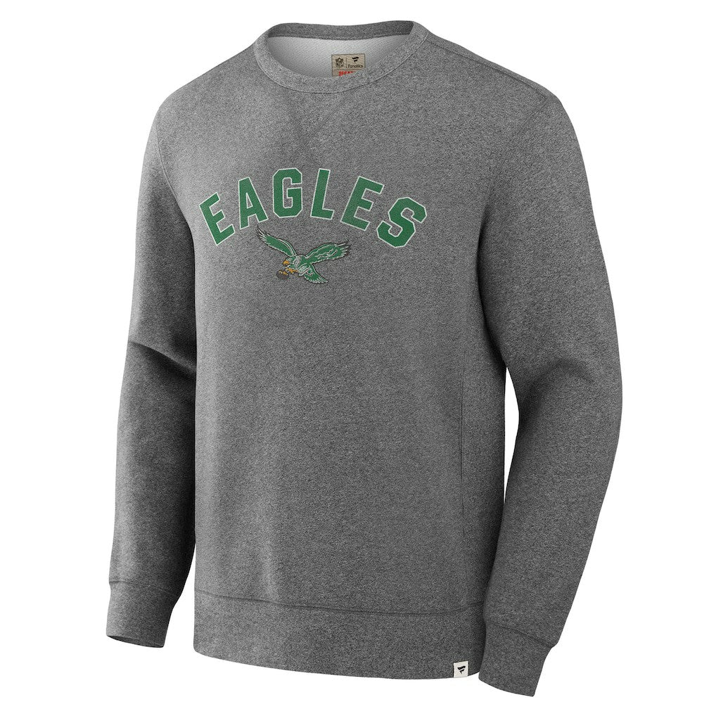 Philadelphia Eagles Loop Terry Pullover Sweatshirt - Heather Gray Pullover