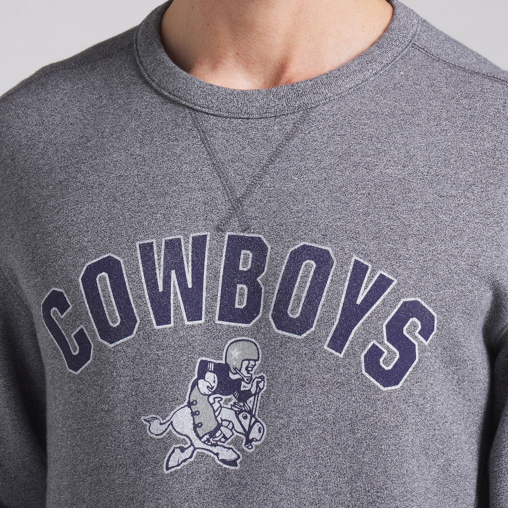Dallas Cowboys Loop Terry Pullover Sweatshirt - Heather Gray Pullover