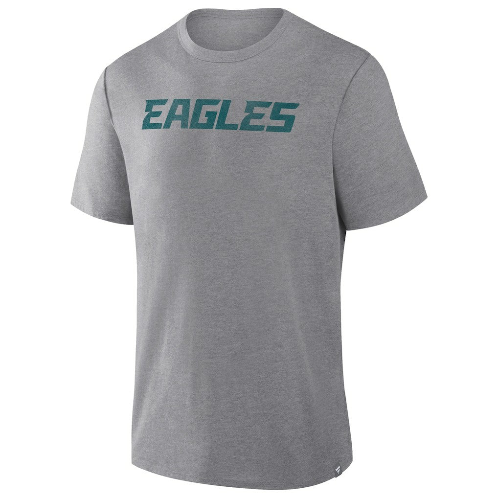 Philadelphia Eagles Pass Rush Tri-Blend T-Shirt - Heather Gray T-shirts