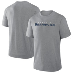 Seattle Seahawks Pass Rush Tri-Blend T-Shirt - Heather Gray T-shirts