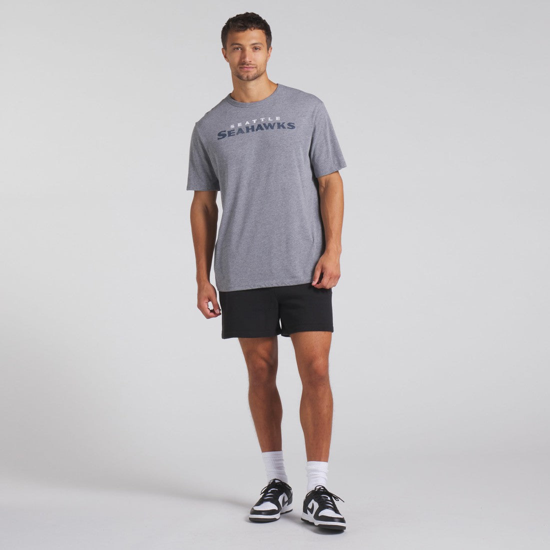 Seattle Seahawks Pass Rush Tri-Blend T-Shirt - Heather Gray T-shirts