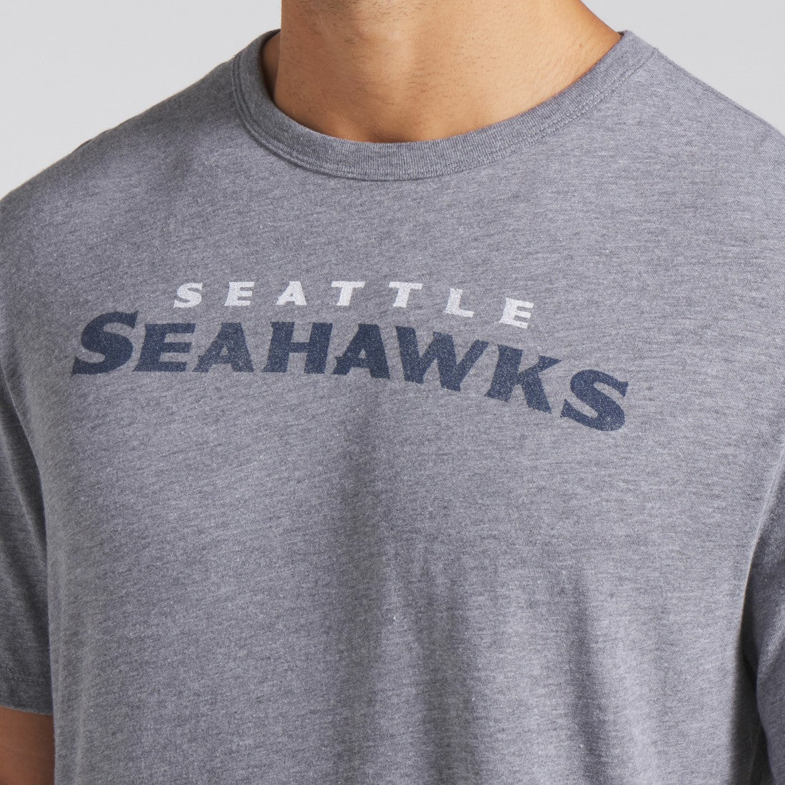 Seattle Seahawks Pass Rush Tri-Blend T-Shirt - Heather Gray T-shirts