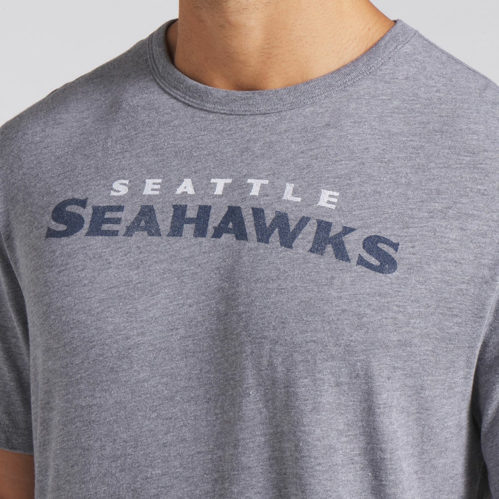 Seattle Seahawks Pass Rush Tri-Blend T-Shirt - Heather Gray T-shirts