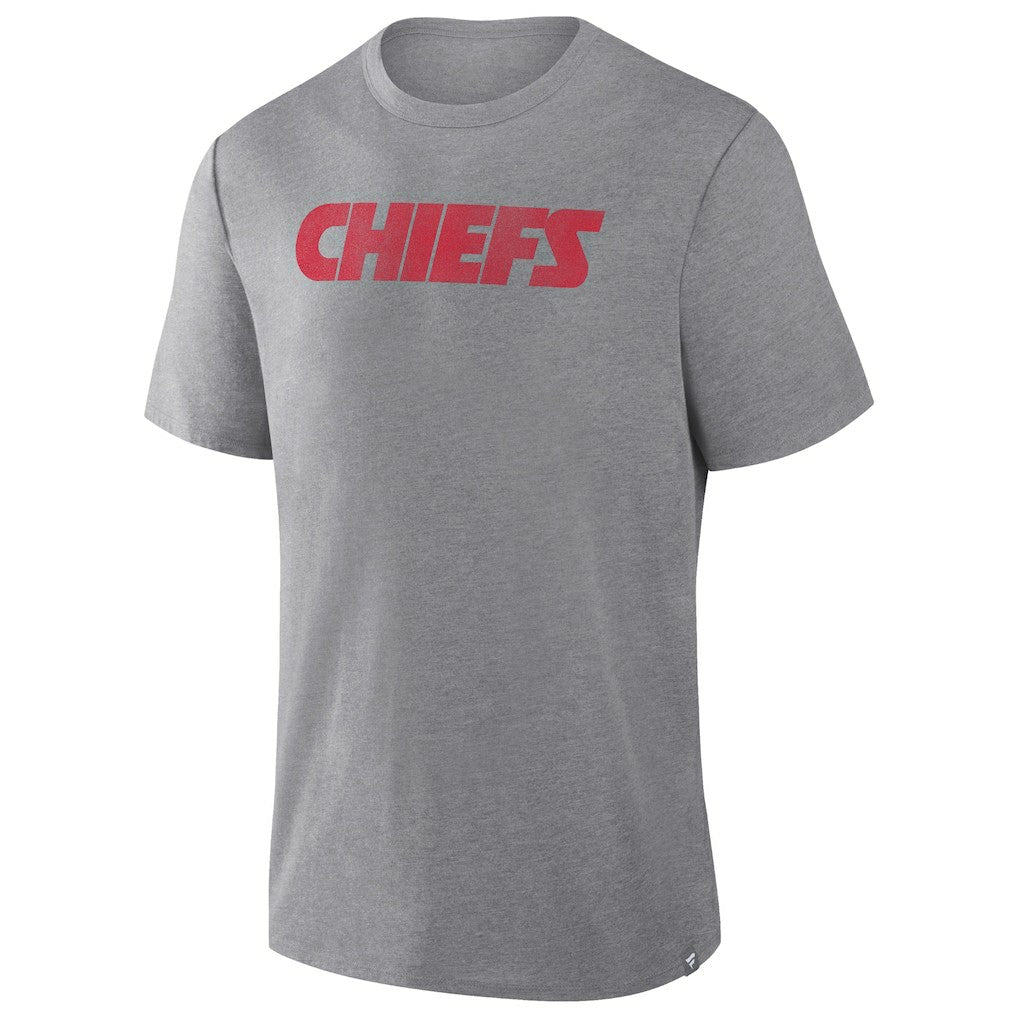 Kansas City Chiefs Pass Rush Tri-Blend T-Shirt - Heather Gray T-shirts