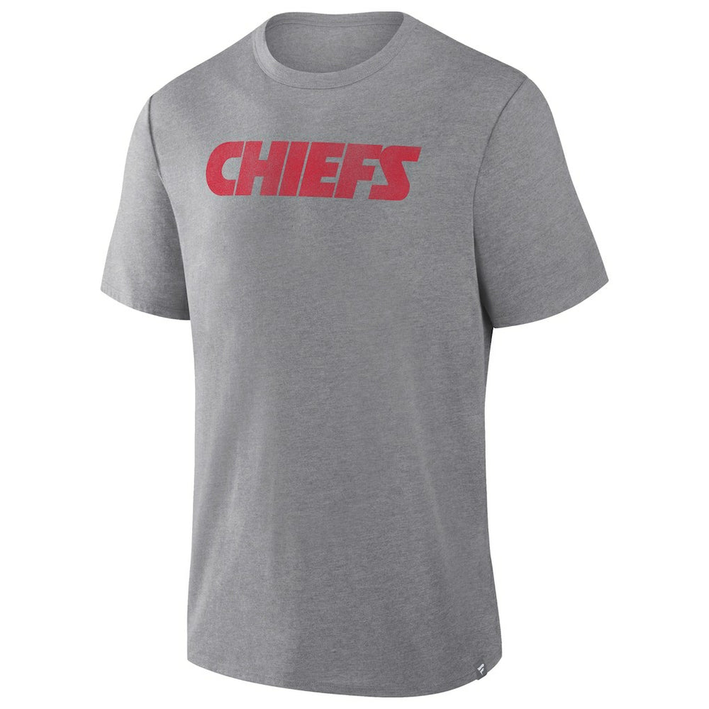 Kansas City Chiefs Pass Rush Tri-Blend T-Shirt - Heather Gray T-shirts