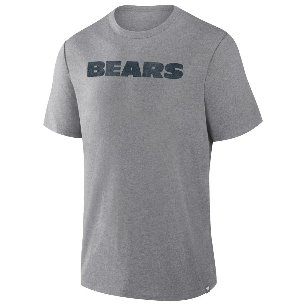 Chicago Bears Pass Rush Tri-Blend T-Shirt - Heather Gray T-shirts