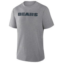 Chicago Bears Pass Rush Tri-Blend T-Shirt - Heather Gray T-shirts