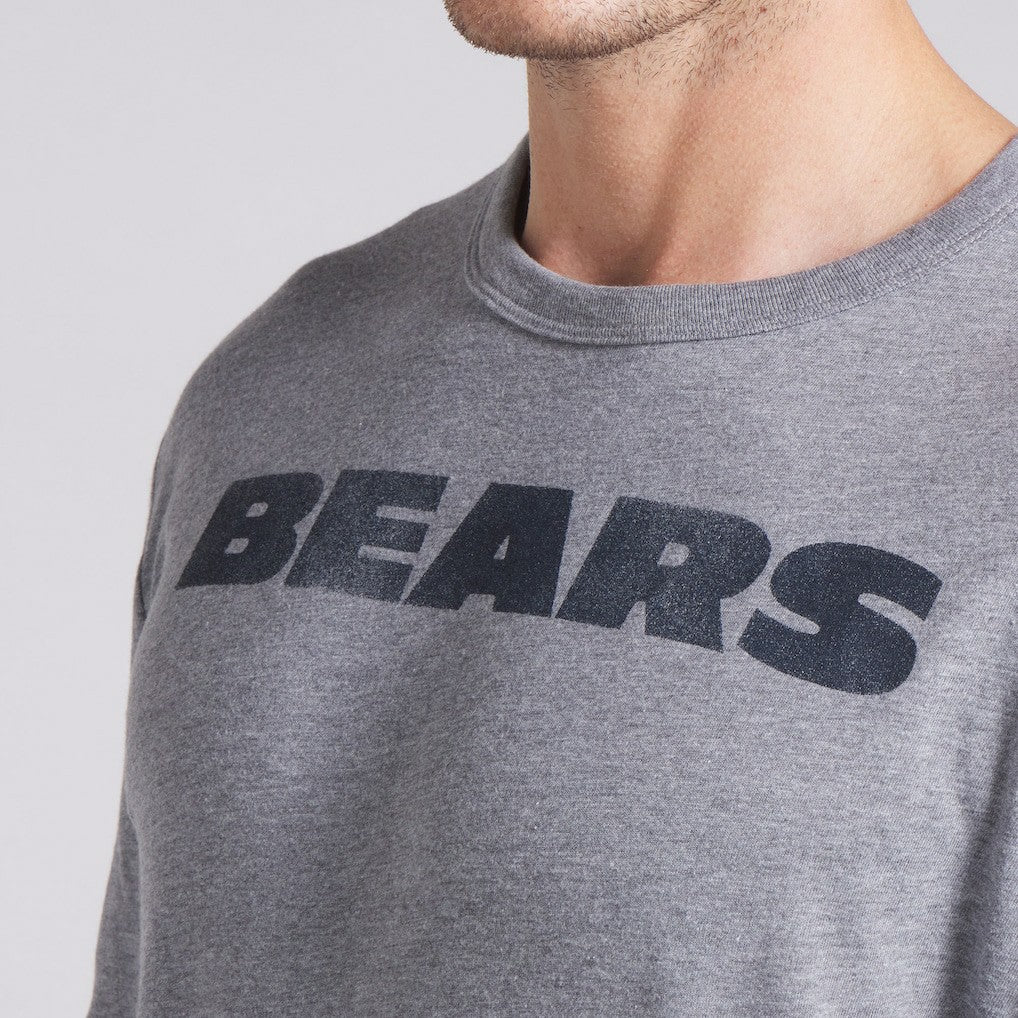 Chicago Bears Pass Rush Tri-Blend T-Shirt - Heather Gray T-shirts
