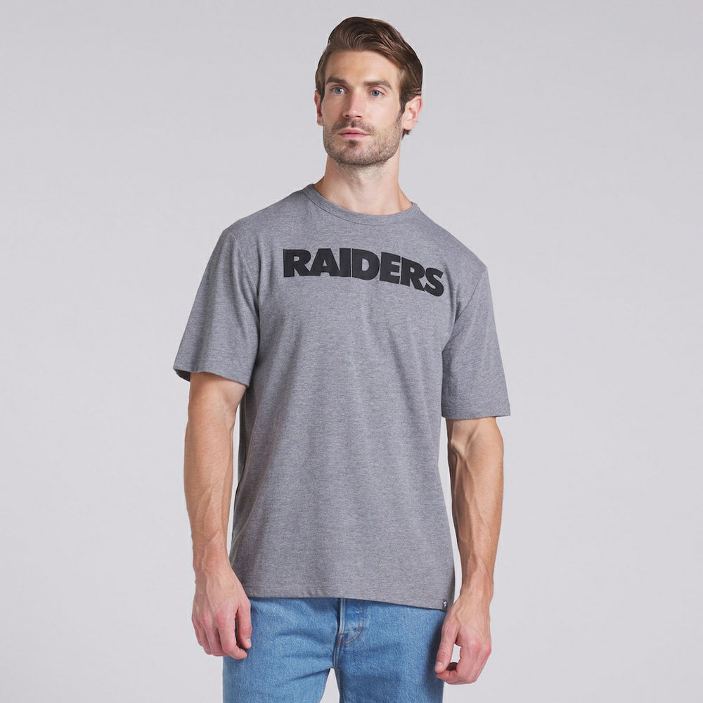 Las Vegas Raiders Pass Rush Tri-Blend T-Shirt - Heather Gray T-shirts