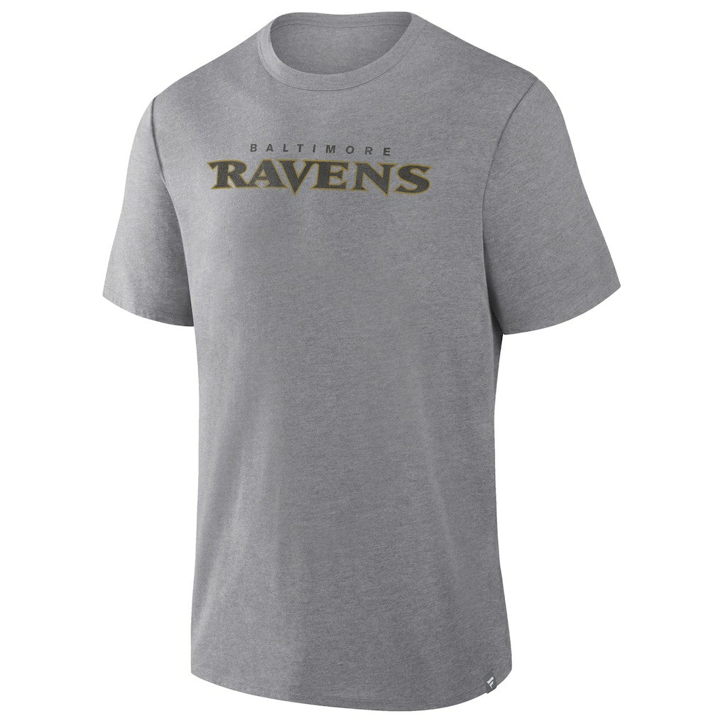 Baltimore Ravens Pass Rush Tri-Blend T-Shirt - Heather Gray T-shirts