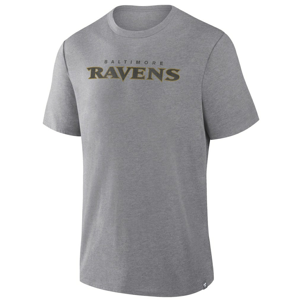 Baltimore Ravens Pass Rush Tri-Blend T-Shirt - Heather Gray T-shirts