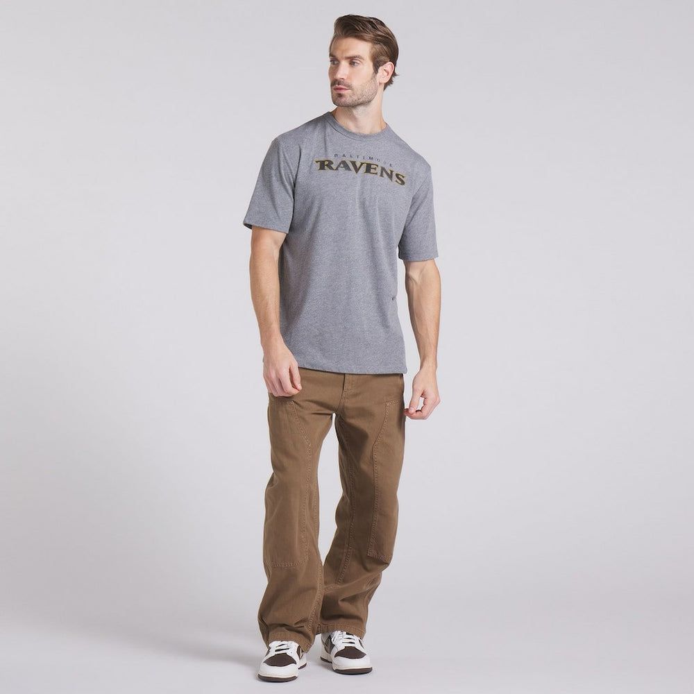 Baltimore Ravens Pass Rush Tri-Blend T-Shirt - Heather Gray T-shirts