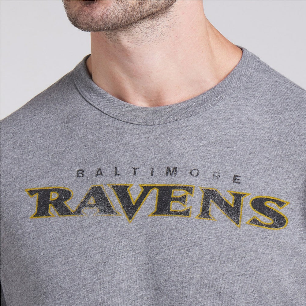 Baltimore Ravens Pass Rush Tri-Blend T-Shirt - Heather Gray T-shirts