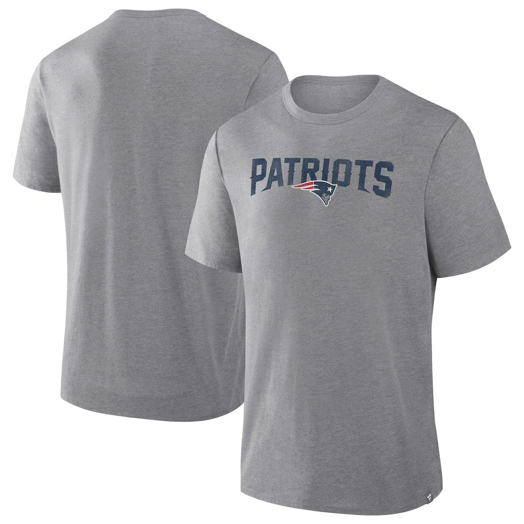 New England Patriots Pass Rush Tri-Blend T-Shirt - Heather Gray T-shirts