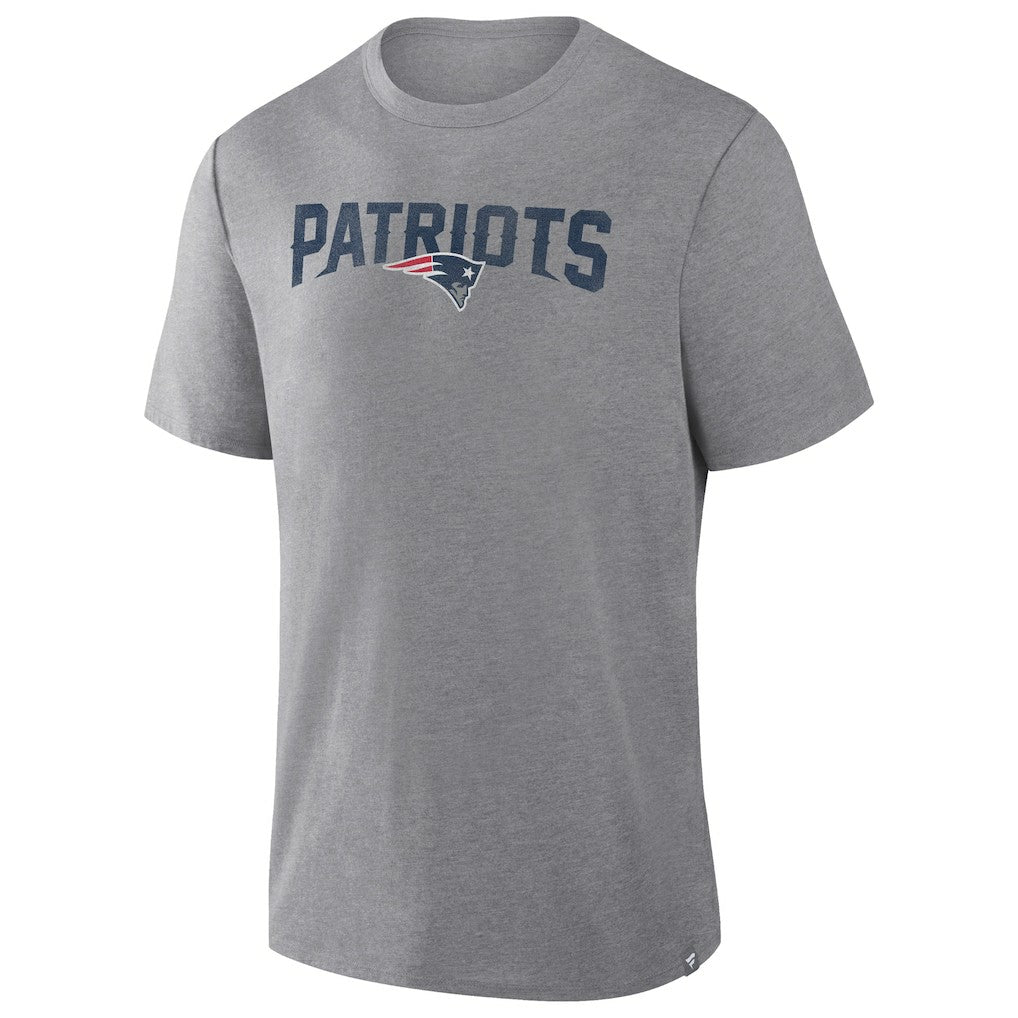 New England Patriots Pass Rush Tri-Blend T-Shirt - Heather Gray T-shirts