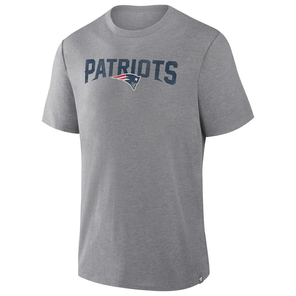New England Patriots Pass Rush Tri-Blend T-Shirt - Heather Gray T-shirts