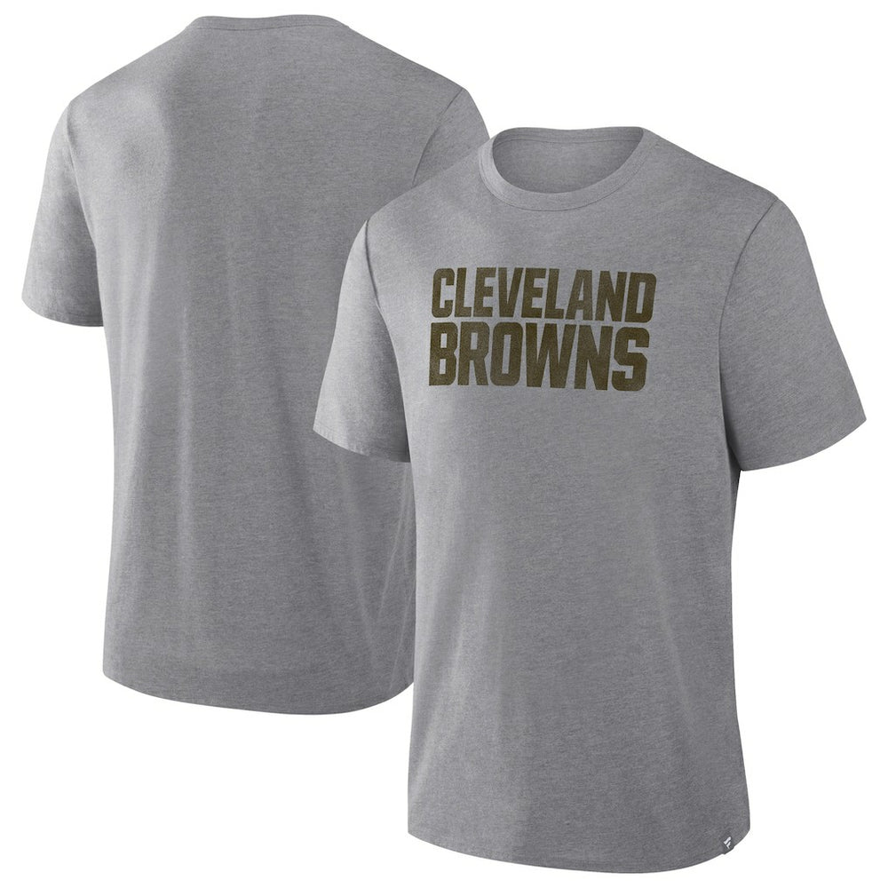 Cleveland Browns Pass Rush Tri-Blend T-Shirt - Heather Gray T-shirts