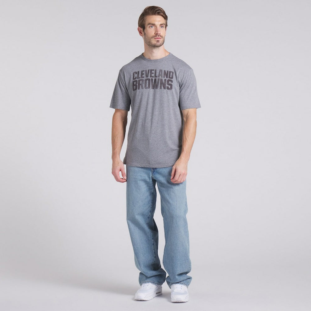 Cleveland Browns Pass Rush Tri-Blend T-Shirt - Heather Gray T-shirts