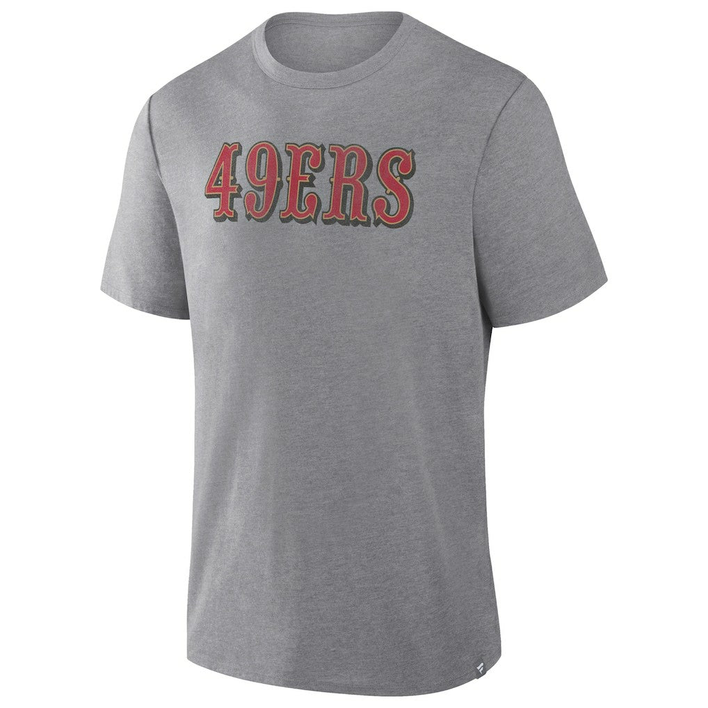 San Francisco 49ers Pass Rush Tri-Blend T-Shirt - Heather Gray T-shirts