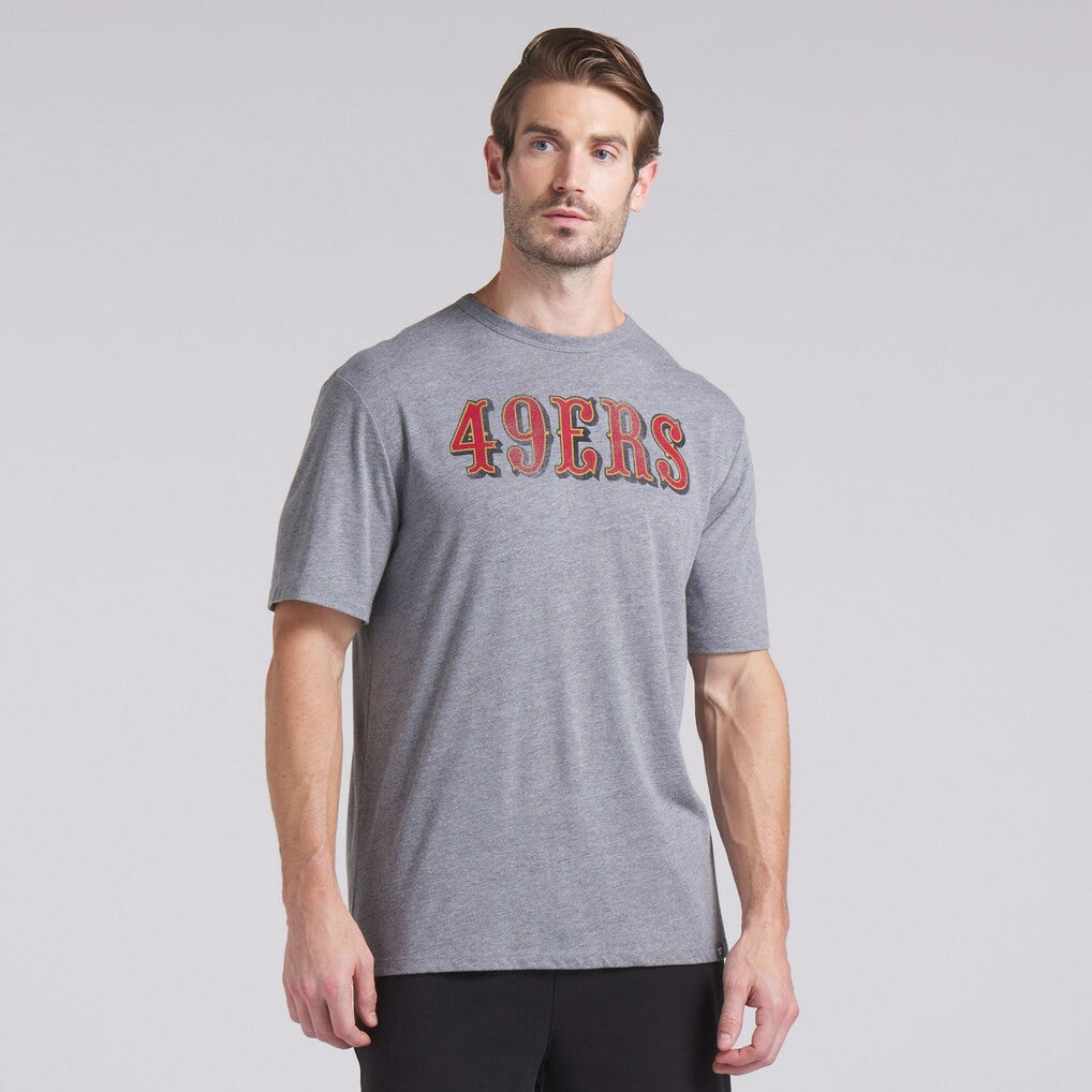 San Francisco 49ers Pass Rush Tri-Blend T-Shirt - Heather Gray T-shirts