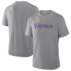 Minnesota Vikings Pass Rush Tri-Blend T-Shirt - Heather Gray T-shirts