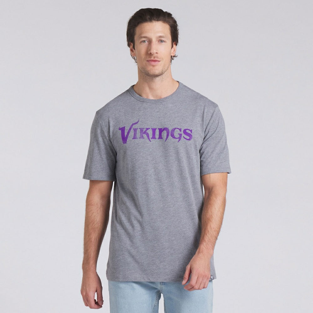 Minnesota Vikings Pass Rush Tri-Blend T-Shirt - Heather Gray T-shirts